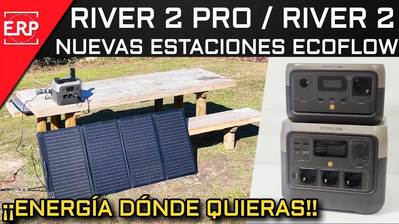 Estación de Energia ECOFLOW RIVER 2 Pro / RIVER 2 / ¡¡Energía en CUALQUIER SITIO!! Hasta 1600W
