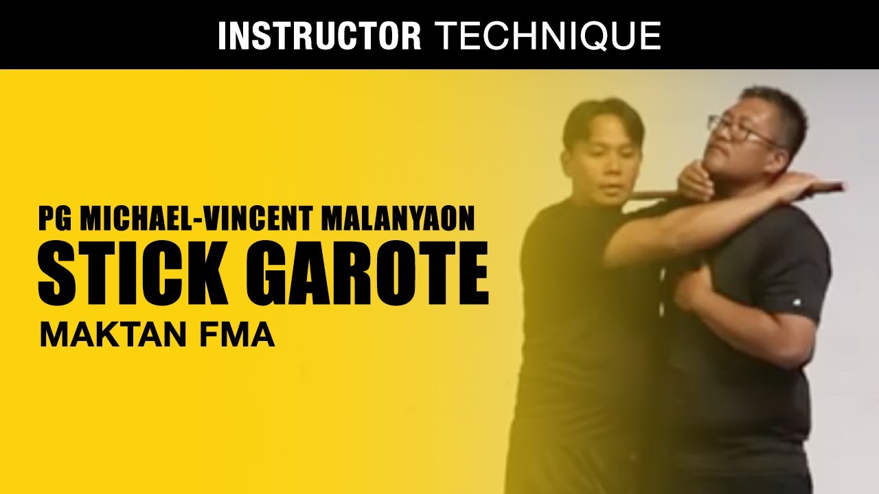 STICK GAROTE in FILIPINO MARTIAL ARTS | Maktan FMA | PG Michael-Vincent Malanyaon | Kali | Eskrima