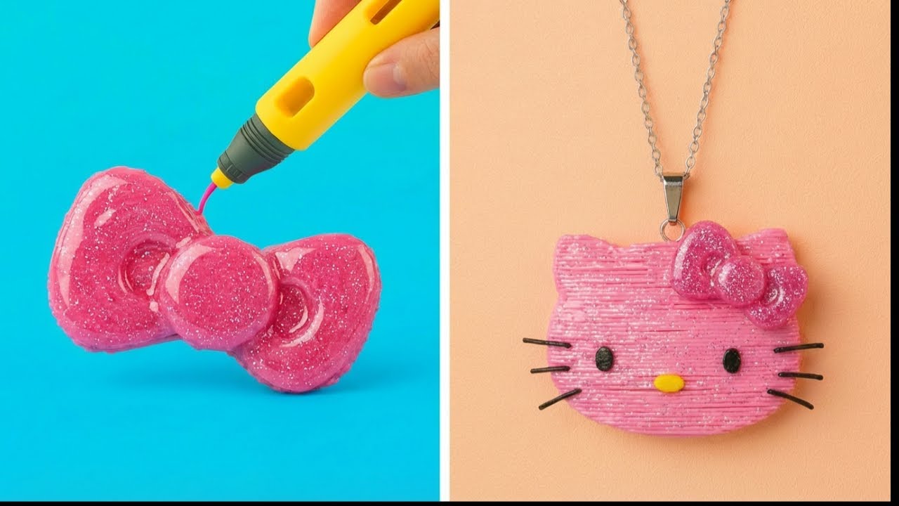 3D Długopis kontra Epoksyd 🔥 Niezbędne Kobiece Triki i Sztuczki Urodowe od 123GO! LIKE