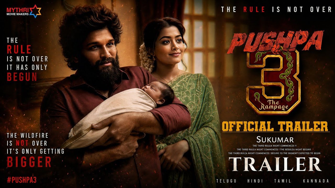 PUSHPA 3 - Trailer |  Allu Arjun | Sukumar | Rashmika | Fahadh F. |  Concept Trailer