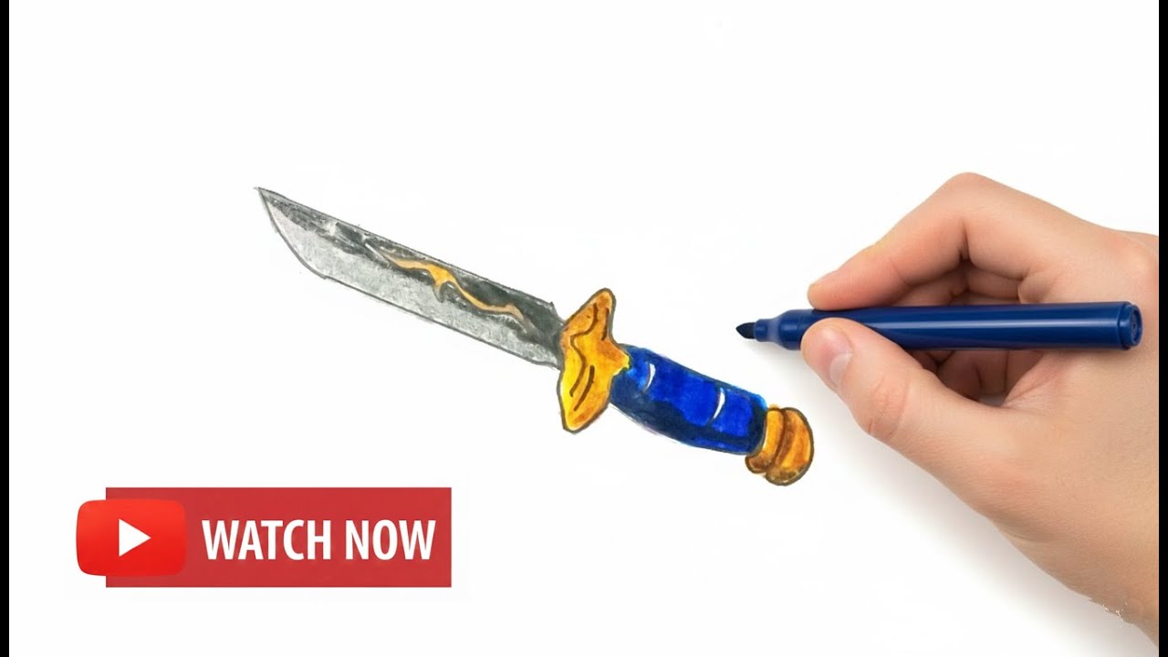 Как нарисовать скин Knife Glorious в Roblox Rivals