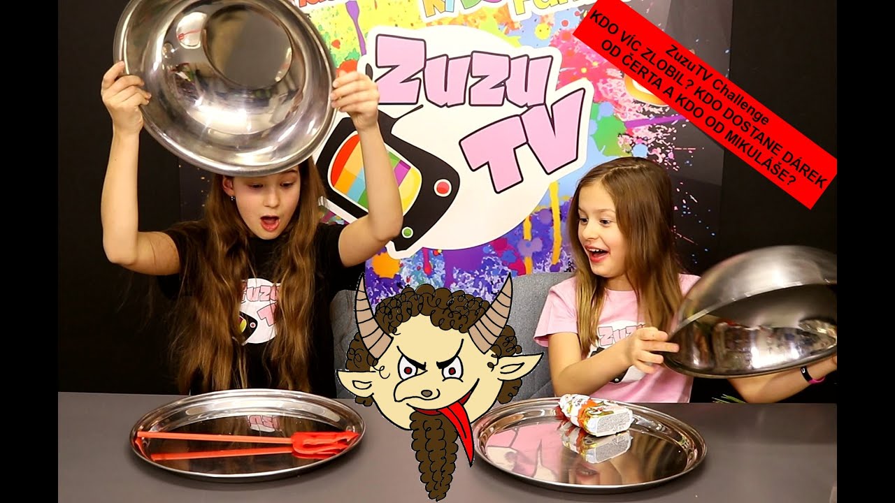 ZuzuTV Challenge - Kdo v&iacute;c zlobil? Kdo dostane d&aacute;rek od ČERTA 👹 a kdo od MIKUL&Aacute;&Scaron;E🎅 ?