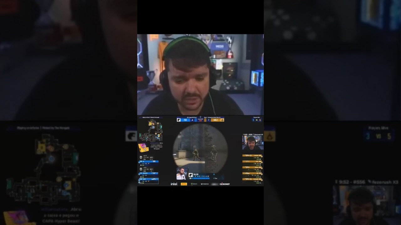 Ta dif&iacute;cil? deixa que o Fallen resolve #furiaclips #furia #furiagg #diadefuria #csgo #gaules