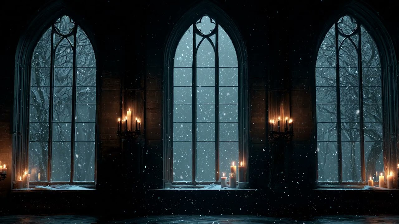 Winter Snowstorm Escape ❄️ Cabin Fireplace Sounds for Cozy Relaxation