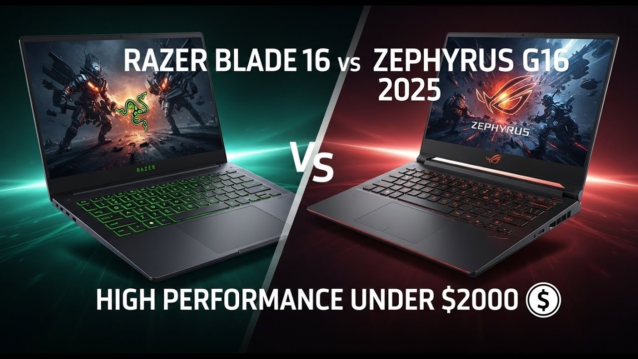 Razer blade 16 vs Zephyrus g16 2025 | High Performance Under $2000