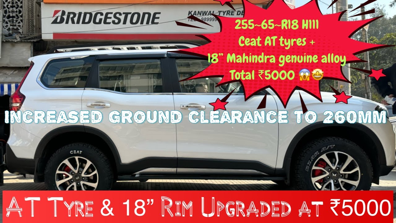 Scorpio N tyre upgraded | New ground clearance 260mm