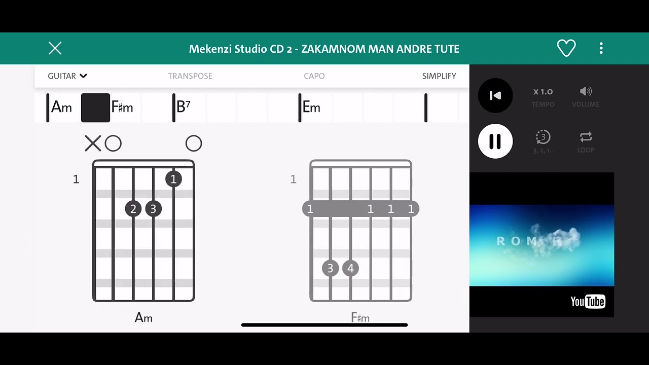 Tutorial akordy Gipsy Mekenzi Zakamlom man ❤️