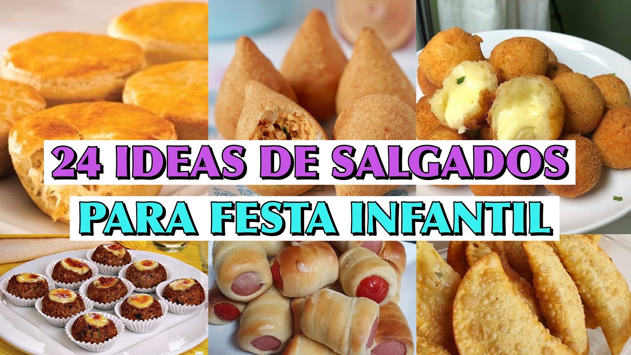 24 SALGADOS PARA FESTA INFANTIL QUE V&Atilde;O CONQUISTAR AS CRIAN&Ccedil;AS