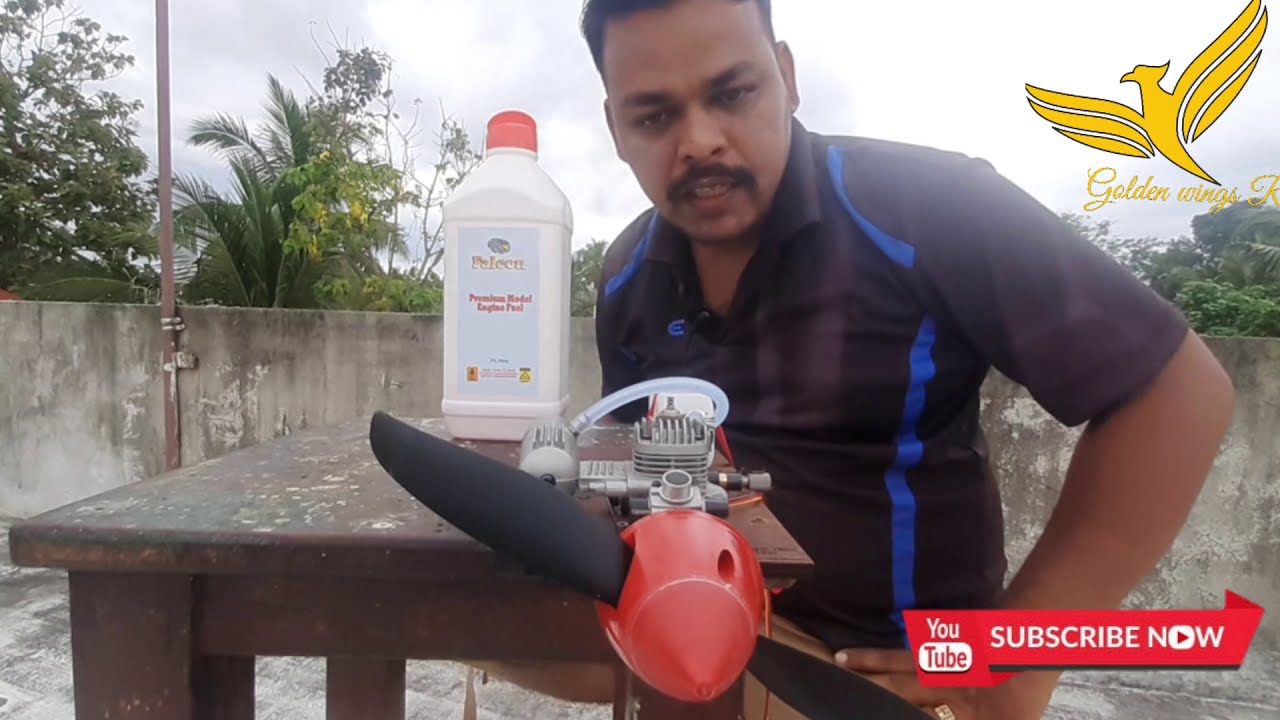 OS .15LA nitro engine starting