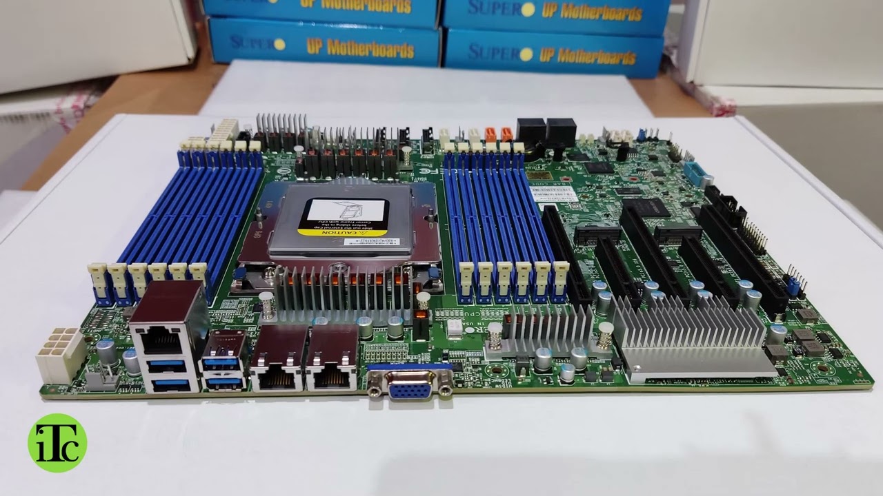 Unboxing Supermicro motherboard H13SSL-NT ready for AMD Epyc Turin 9005 #serverpartspl