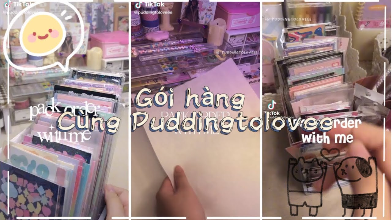 Tiktok VN | 🦊gói hàng cực chill cùng @Pudingtoloveee🦊 | Packing orders #52📦
