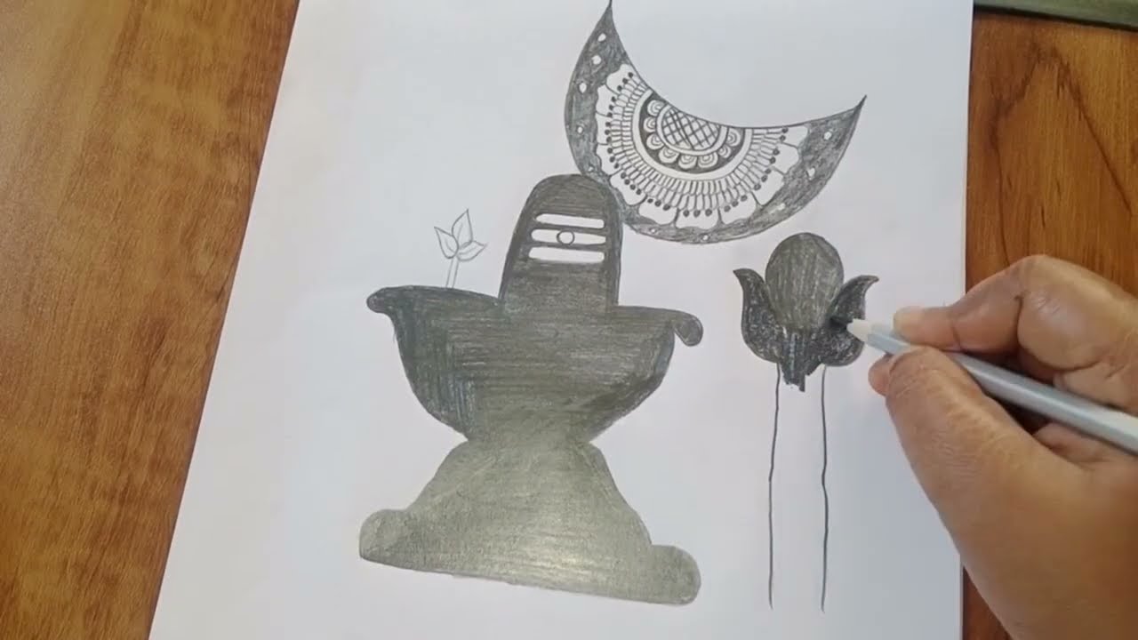 Shivratri special shivling drawing/Har Har Mahadev/shivling drawing step by step 