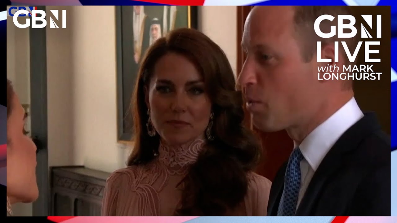 Prince William and Princess Kate arrive in Jordan for the Crown Prince's wedding