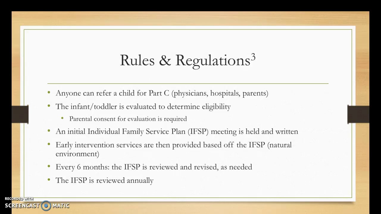 Pancoast_Early Intervention IDEA Part C