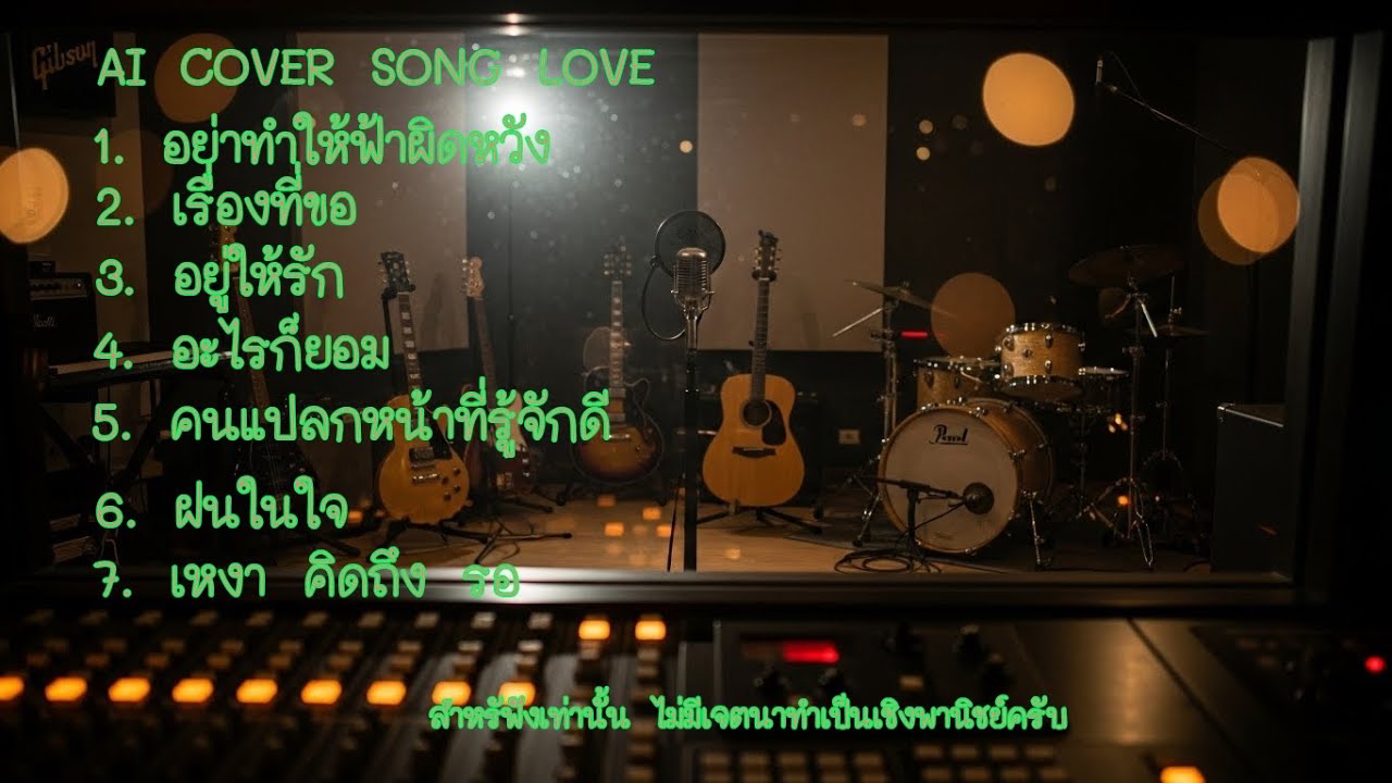 AI  Cover  Songs  ฟังสบายๆ เวลาทำงาน ขับรถ นั่งเล่น