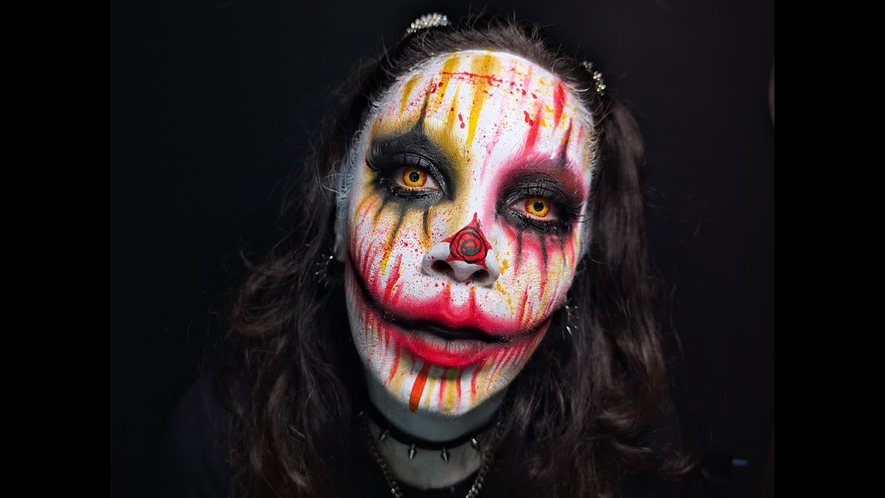 Insane Halloween Clown Makeup Tutorial | Bold & Creepy Look for Spooky Season