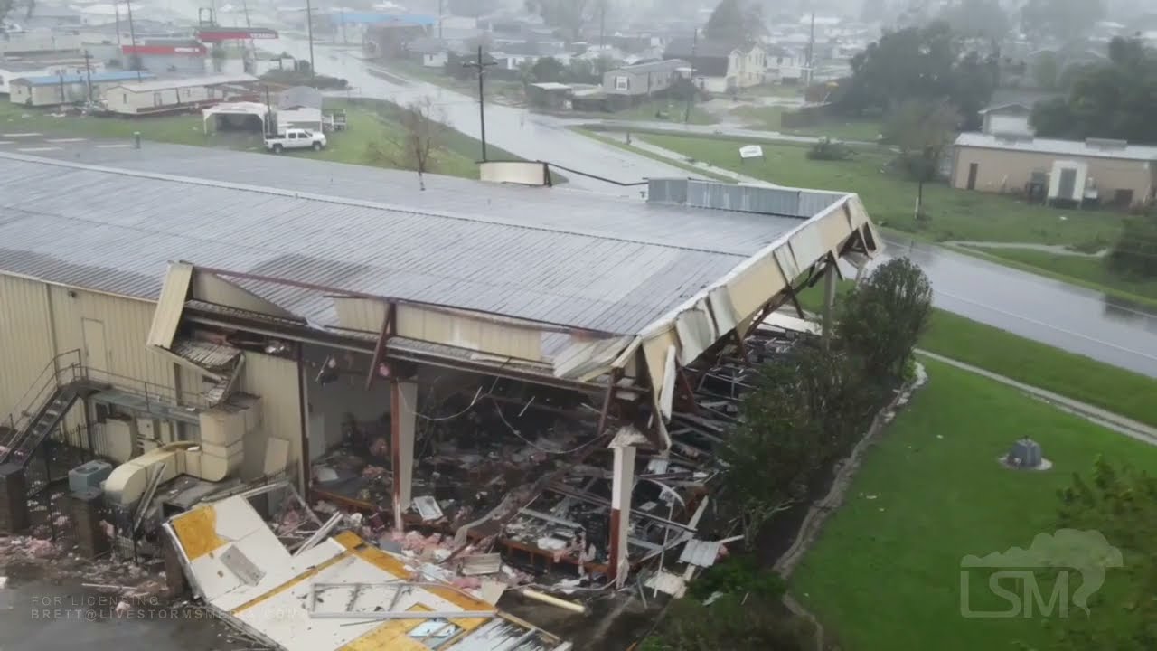 08-29-2021 Lafourche Parish, LA - Aerial View of Widespread Damage