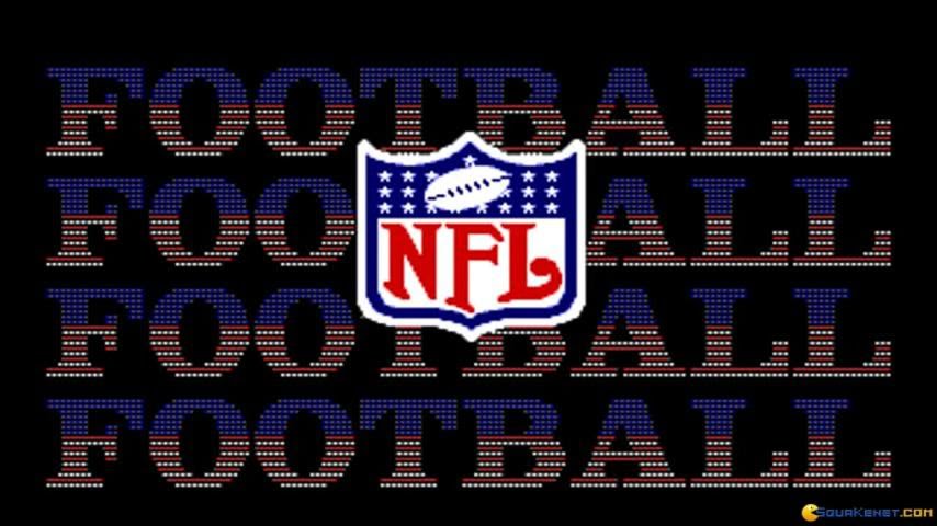 NFL Football gameplay (PC Game, 1992)
