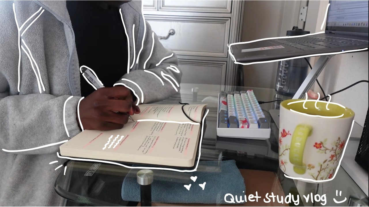 Quiet Study Vlog | matcha, cooking, and lots of writing