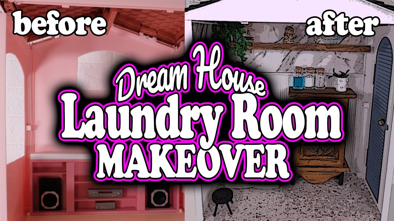 Barbie Vintage Dream House Laundry Room Makeover DIY
