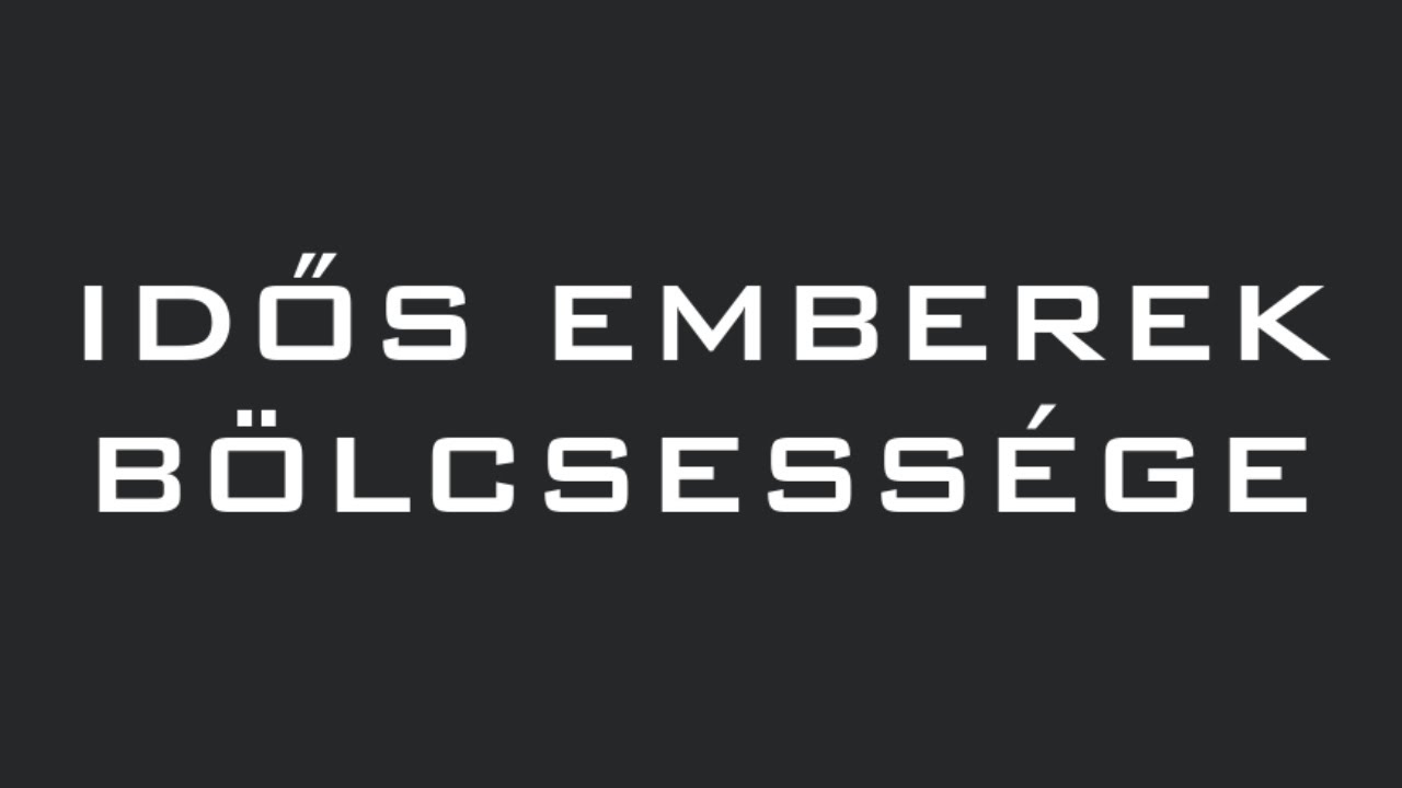 IDŐS EMBEREK B&Ouml;LCSESS&Eacute;GE