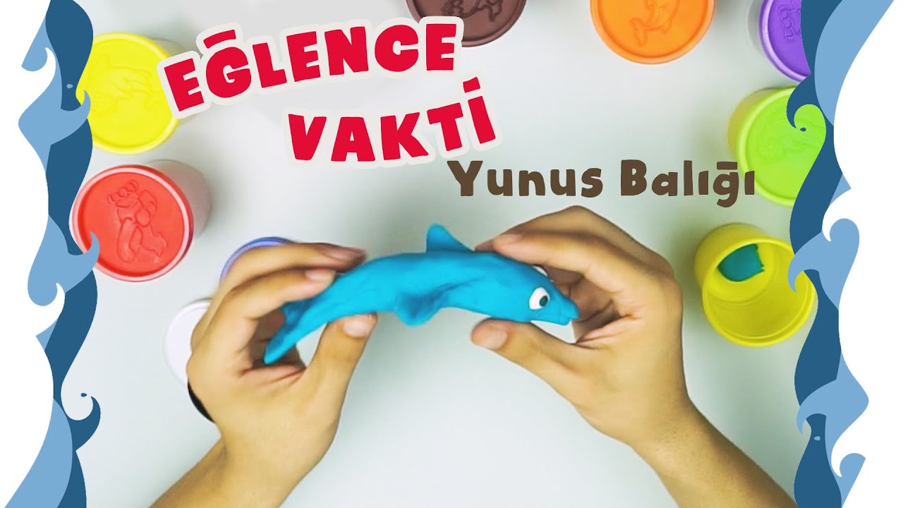 Nasıl Yapılır? Oyun Hamuru Yunus Balığı