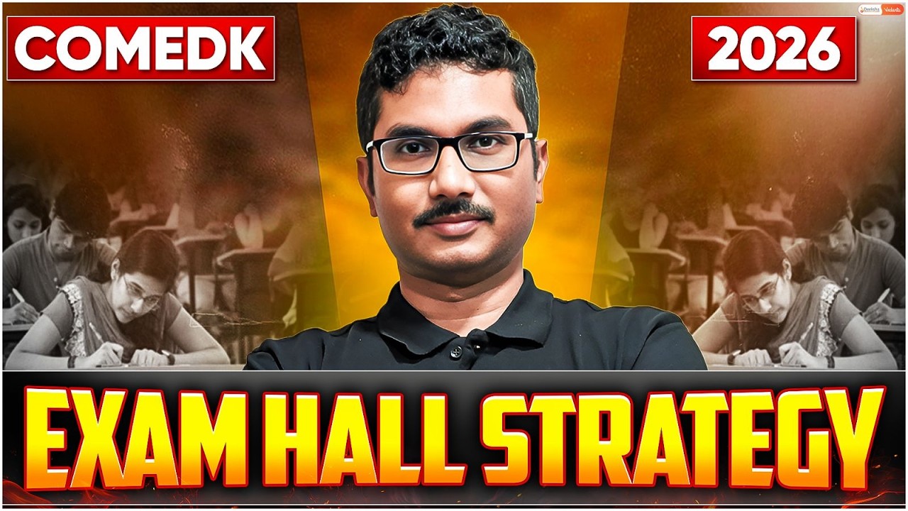 COMEDK 2026 Exam Hall Strategy 🔥 | How to Score MAX in 3 Hours