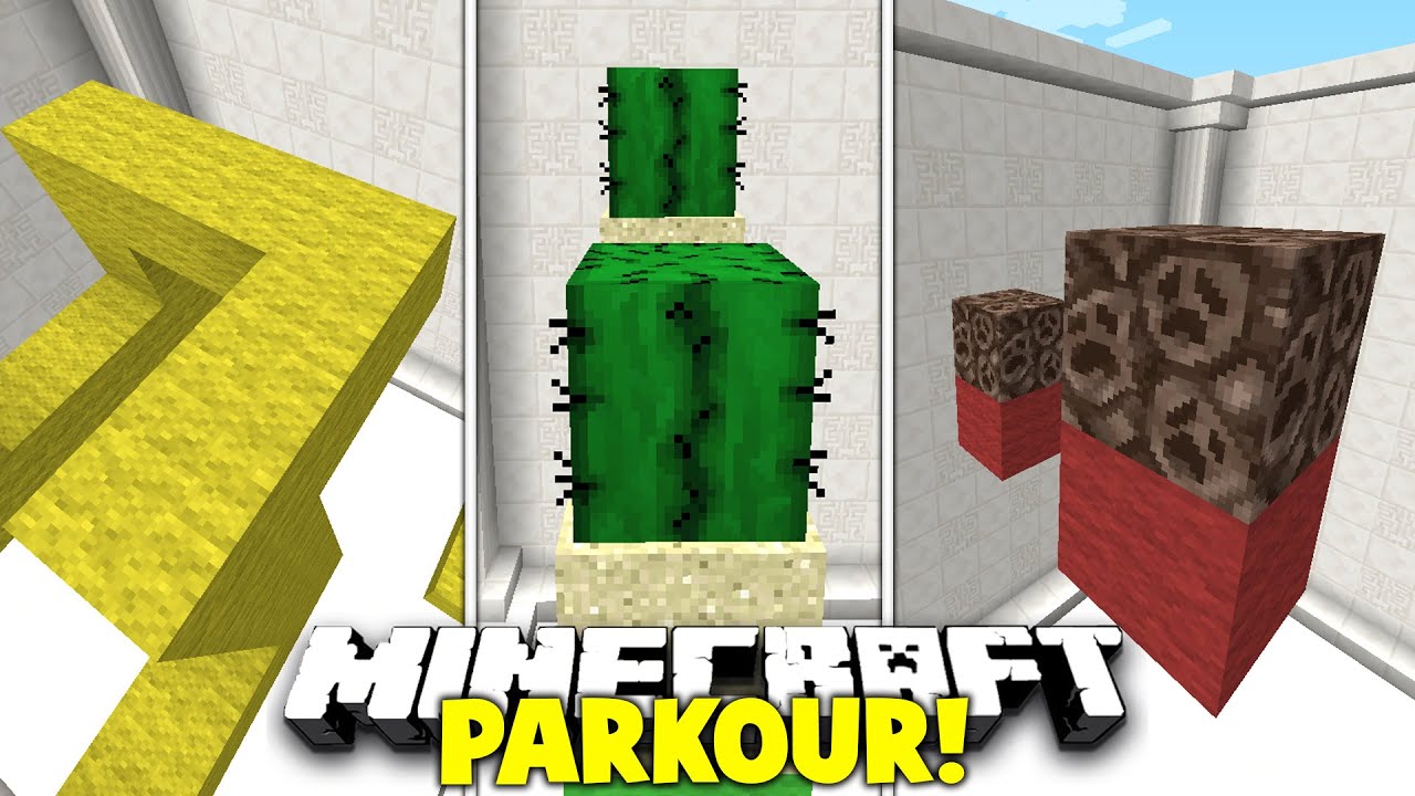 Minecraft / RED / YELLOW / GREEN / PARKOUR #2 with PrestonPlayz & Kenny