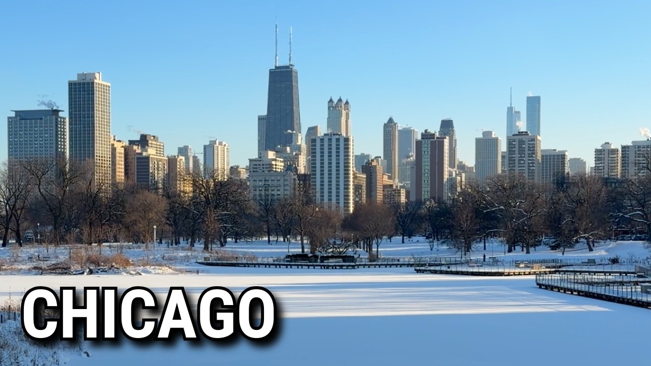 Freezing Winter In Chicago 🥶 Lincoln Park Snow Walking Tour On Monday | January 26, 2026 | 4K