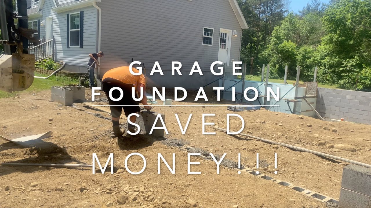 The cheapest foundation for your attached garage period!!!