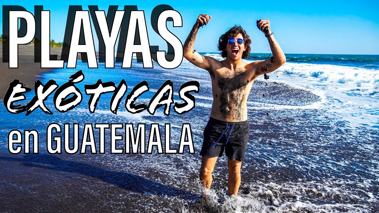 IMPRESIONANTES PLAYAS de ARENA NEGRA en GUATEMALA
