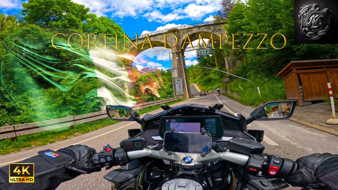 POV Riding a 2024 K1600GTL from Cortina D'Ampezzo to Passo Mauria via Lake Misurina