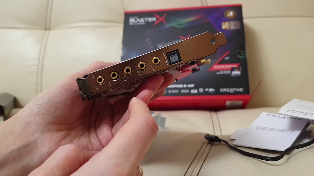 9. Звуковая карта PCI E CREATIVE BlasterX AE 5 Plus