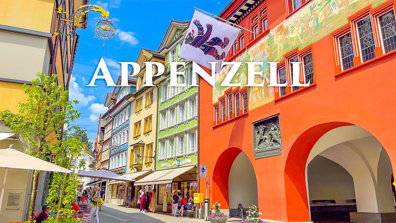 Appenzell 4K - The Most Beautiful Canton in Switzerland - Travel Vlog, Walking Tour