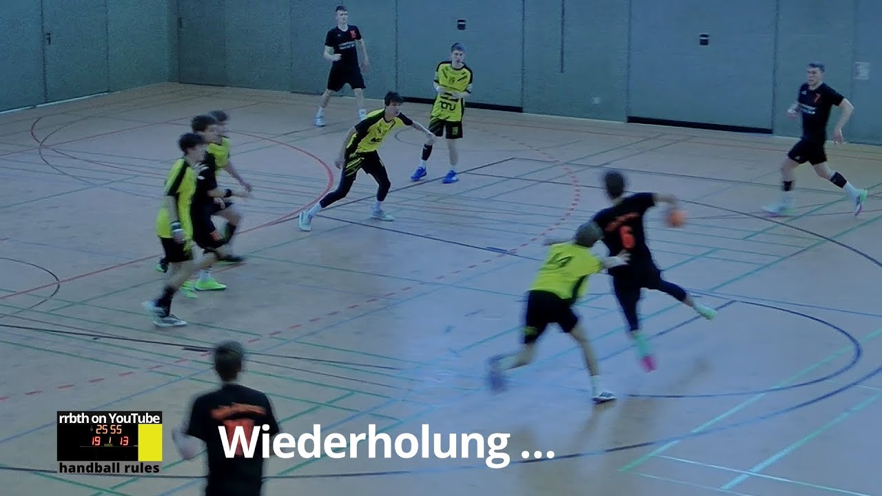 Handballregeln: Hinausstellung, aber Vorteil bzw. Spielfortsetzung?