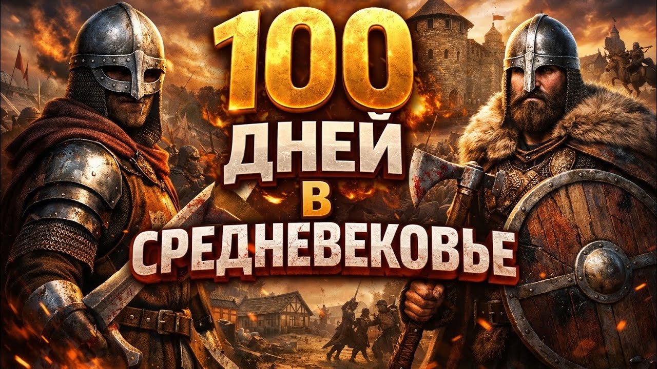 100 ДНЕЙ В 12-ТОМ ВЕКЕ ⚔️🔥НАЧАЛО ПЕРВЫЕ ШАГИ В STEEL AND FLESH