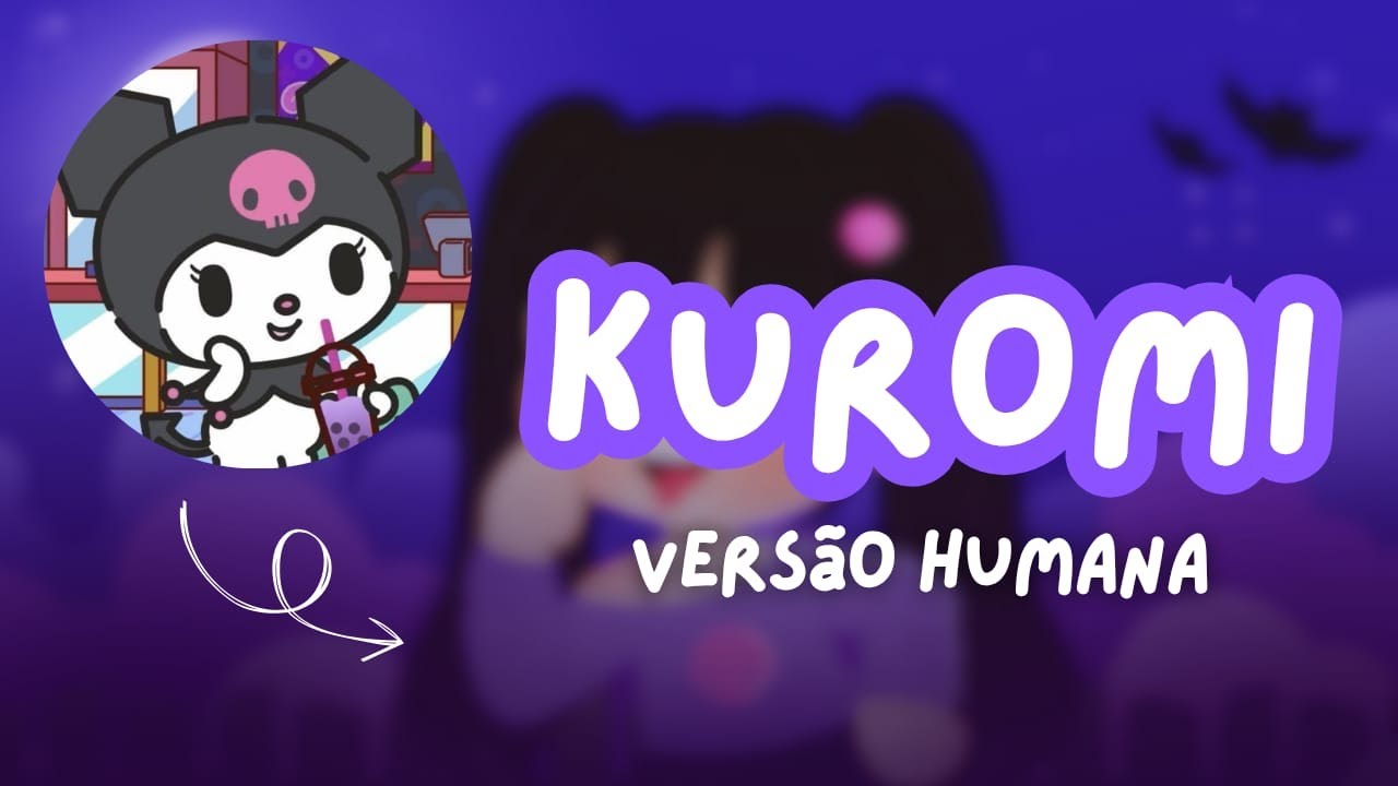 KUROMI VERSÃO HUMANA 🦇 | DESENHANDO PERSONAGENS COMO HUMANOS - Hello Kitty and Friends