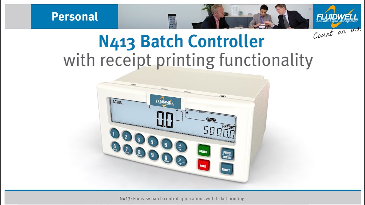 Short N413 Batch controller with ticket printing functionality