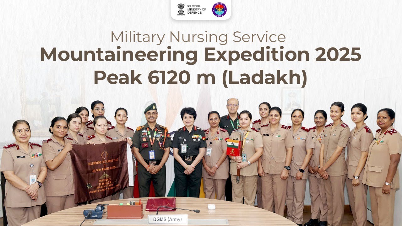 All-women Military Nursing Service began their centenary celebrations with a mountain expedition 