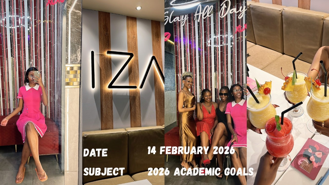 Uni diaries: IZA Bloem| Planning our semester on Valentine's day| Boho bistro