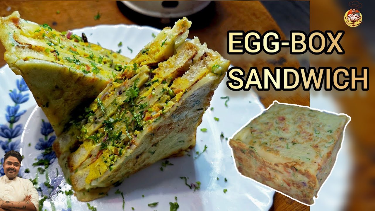  Egg-Box Sandwich \ Egg Sandwich \Breakfast items \Fluffy Sandwich\Egg sandwich Hack\अंडे का सैंडविच