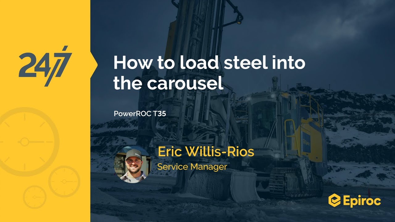 How to load steel into carousel | PowerROC T35 | PowerROC T45