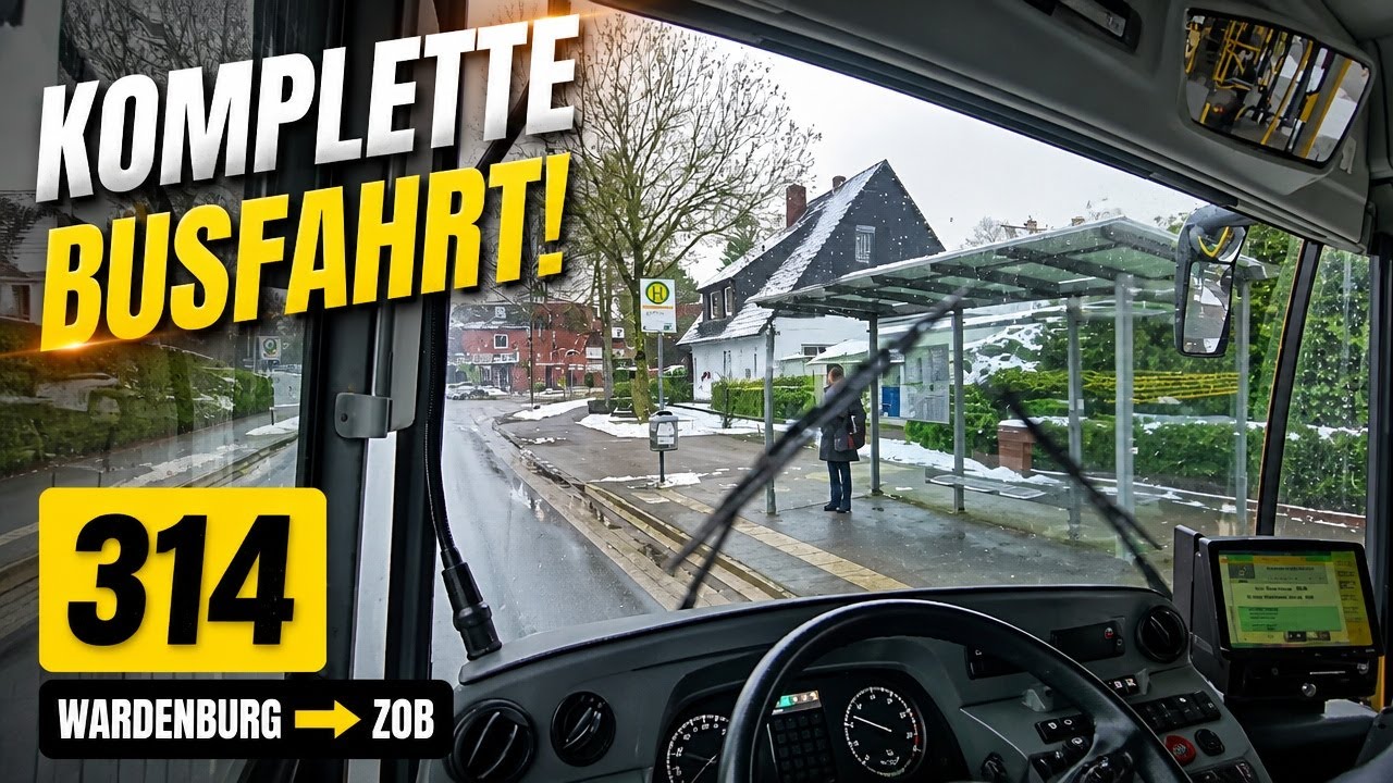 VWG Oldenburg | Linie 314 (Cab View) 🚌 Tungeln Am Vogelbusch ➡️ ZOB | XXL Busfahrt