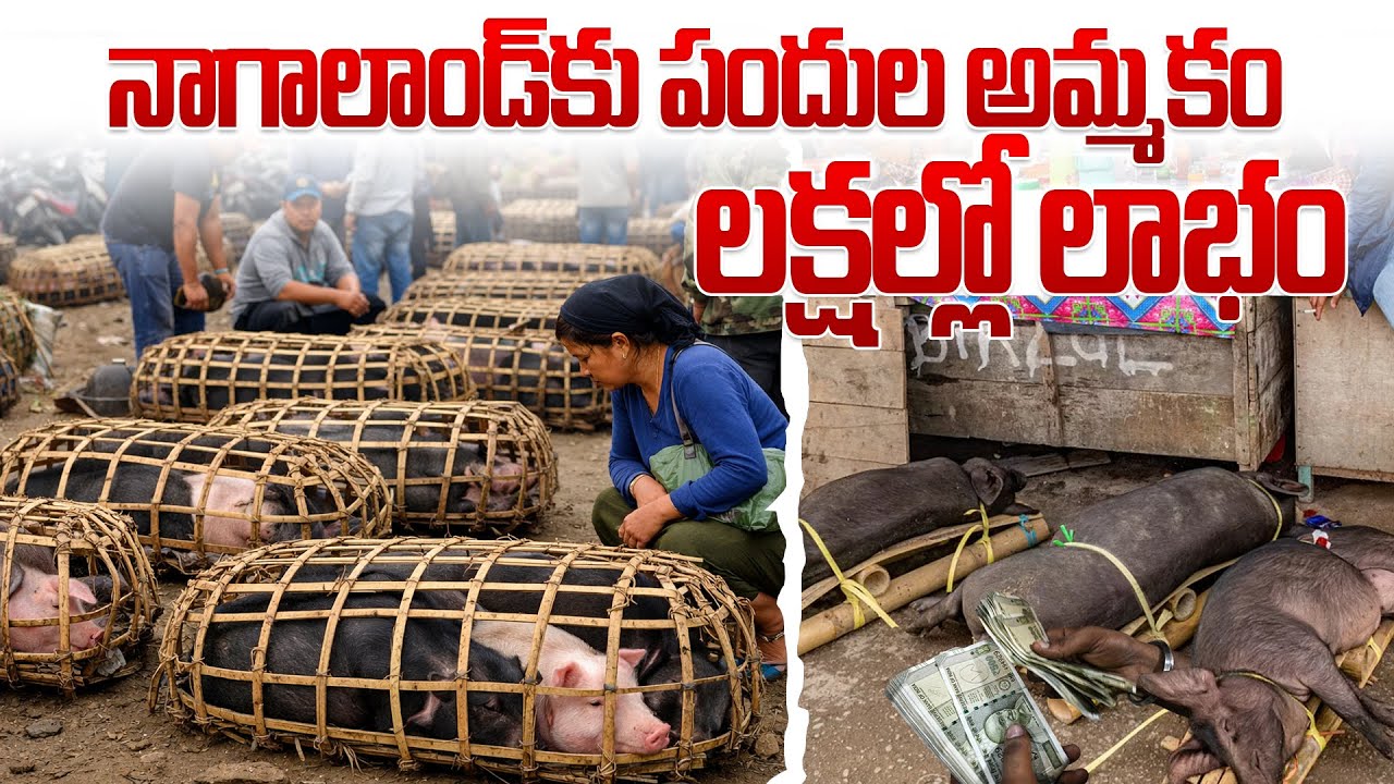 నాగాలాండ్‌కు పందుల అమ్మకం - భారీ లాభాలు పొందే మార్గం | అమ్మకం పూర్తి వివరాలు | Pig Farming in Telugu
