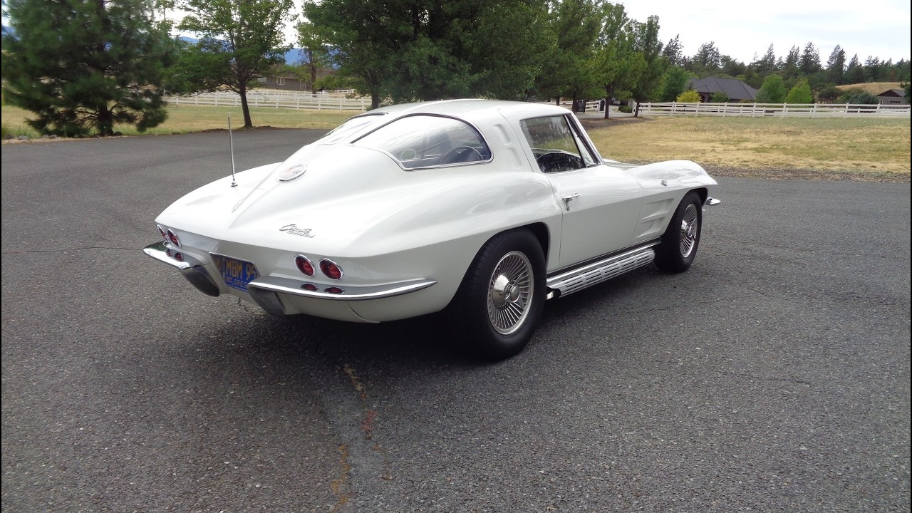 1963 Chevrolet Corvette Split Window 5 Speed in White & Ride on My Car Story with Lou Costabile
