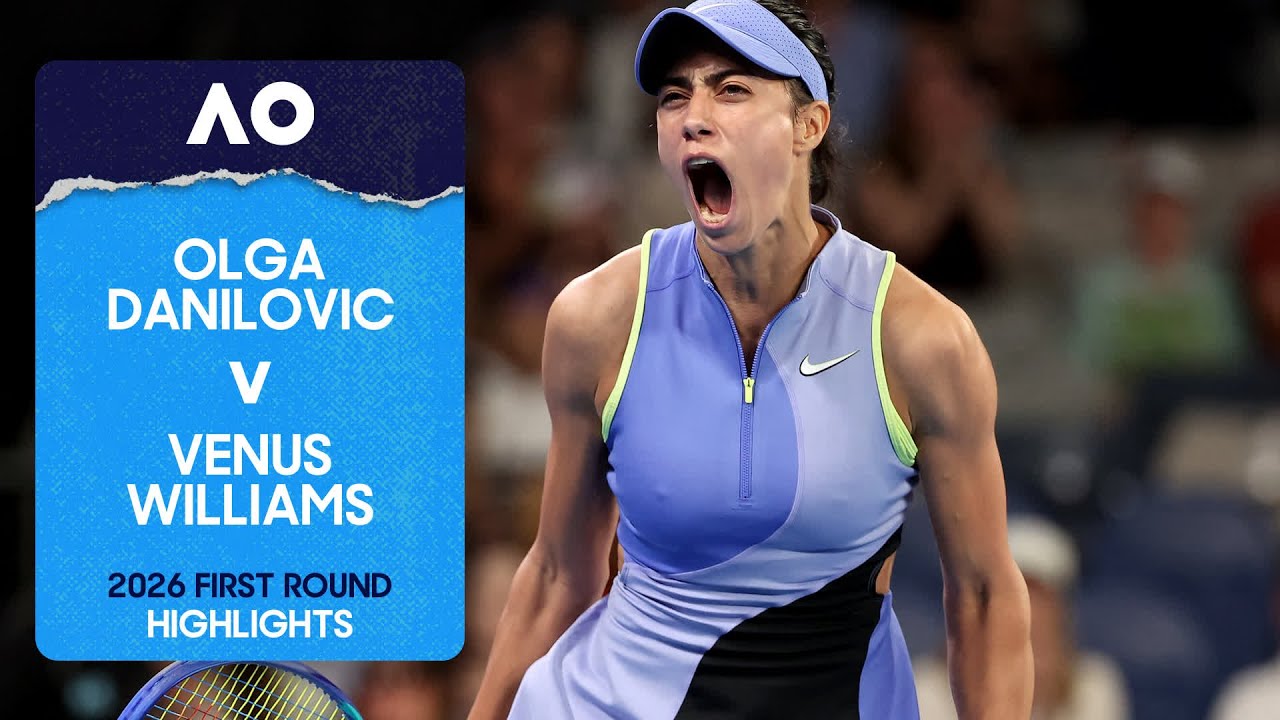 Olga Danilovic v Venus Williams Highlights | Australian Open 2026 First Round