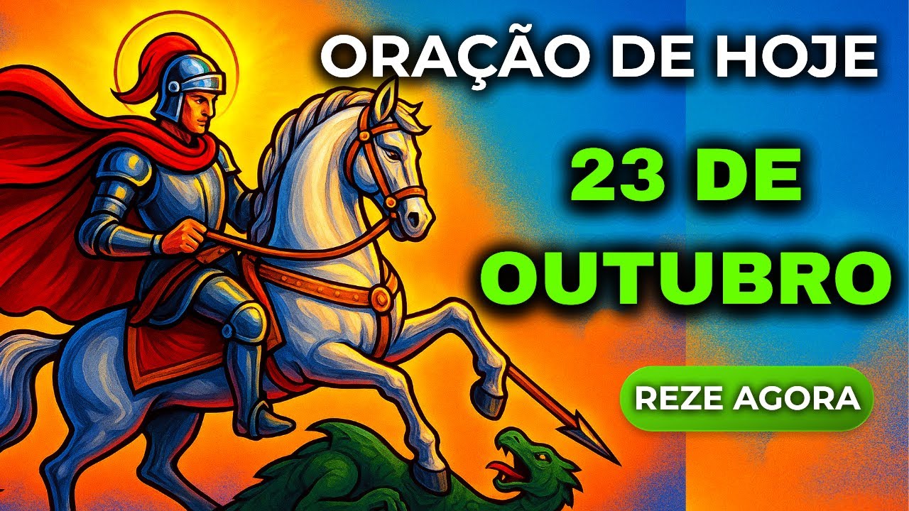 🛡️ ORAÇÃO SÃO JORGE, ME COBRE COM TEU ESCUDO E AFASTA TODO MAL HOJE