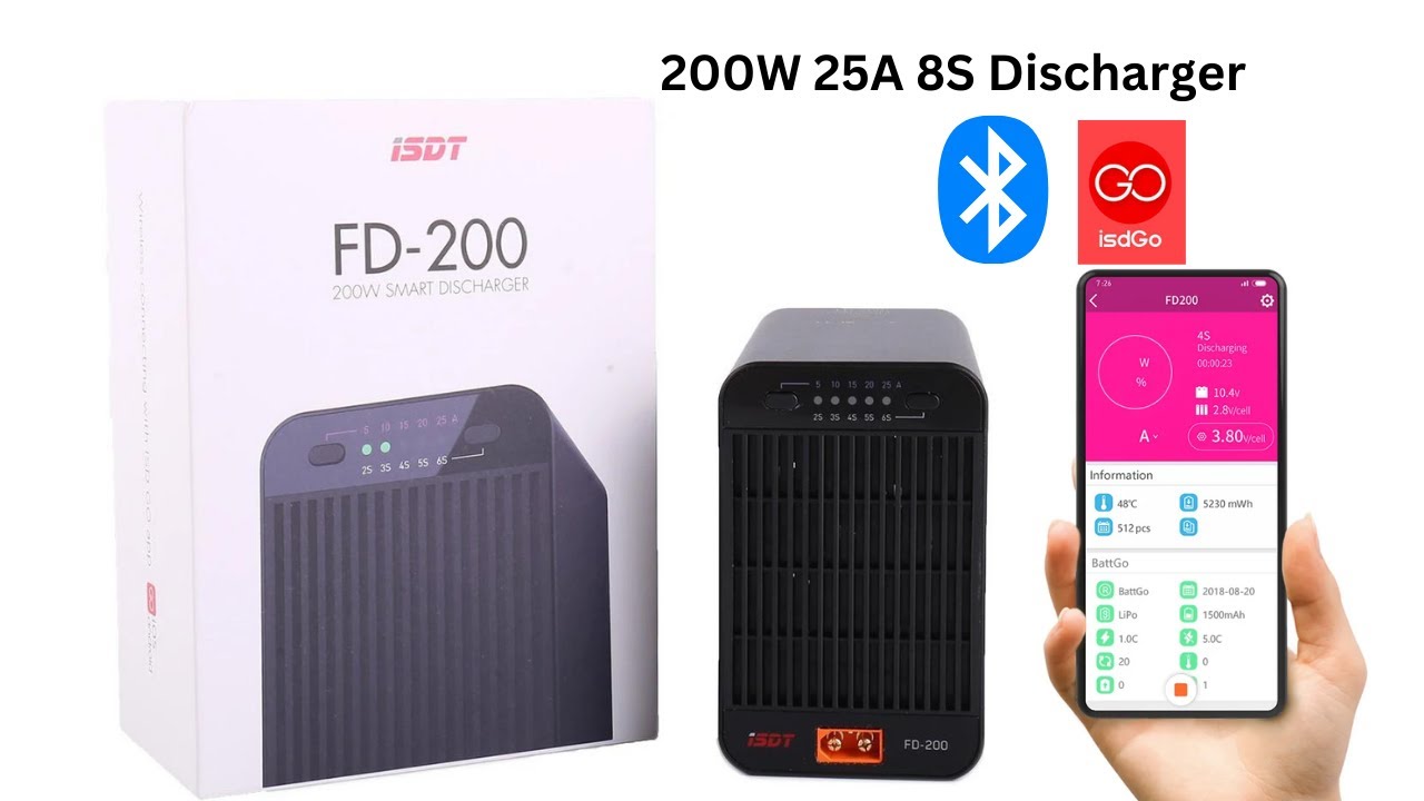 ISDT fd200 discharger unboxing and setup