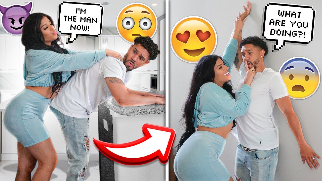 MANHANDLING My Husband To See How He Reacts! *HILARIOUS*