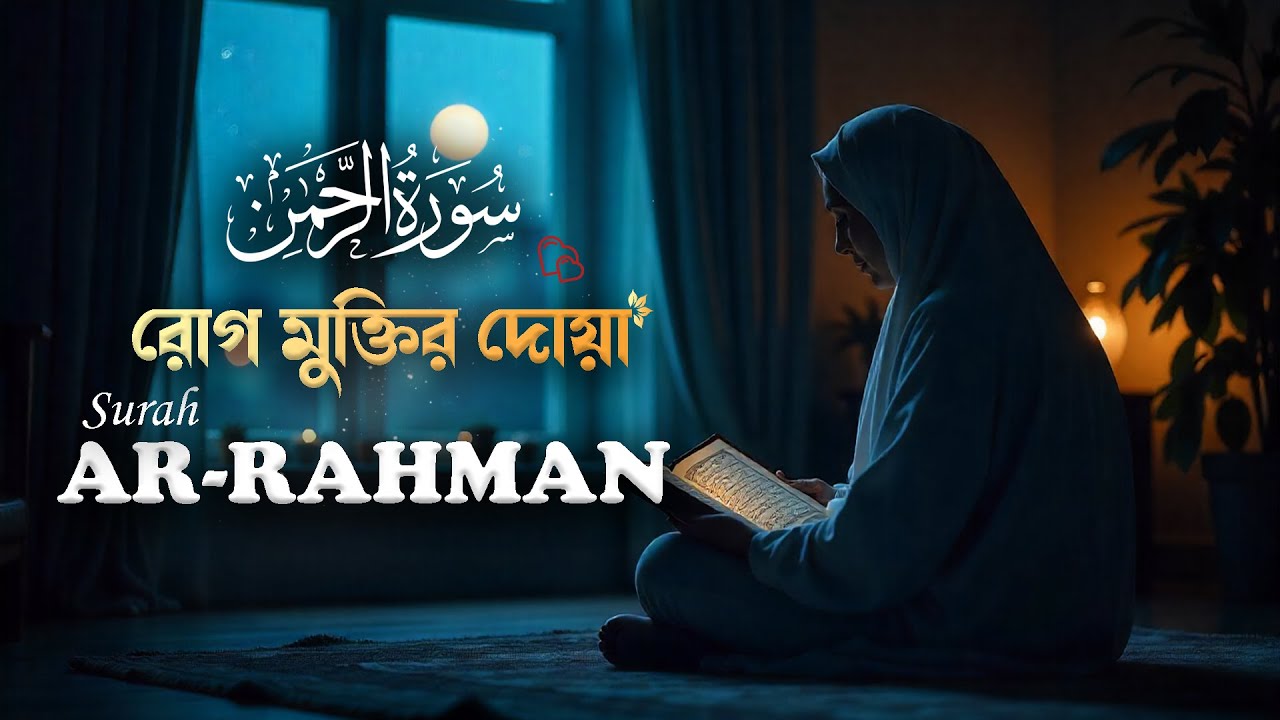 রোগ মুক্তি ও মানষিক শান্তির দোয়া | সুরা আর রাহমান | Relaxing Quran Reitaton Surah Ar Rahman